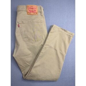 Levis 511 Slim Fit Khaki Pants Mens W36 L30 Tan Twill Chino Trousers 04511-xxxx
